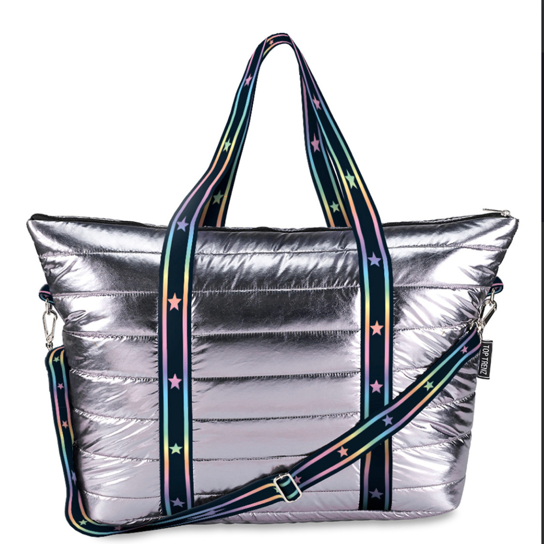 Large Weekender Puffer Tote Bag