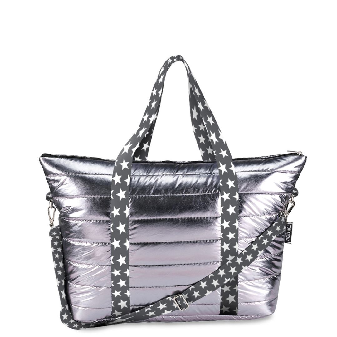 Large Weekender Puffer Tote Bag